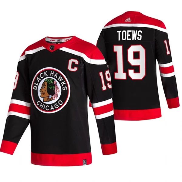 Herren Chicago Blackhawks Eishockey Trikot Jonathan Toews #19 2022 Reverse Retro Authentic